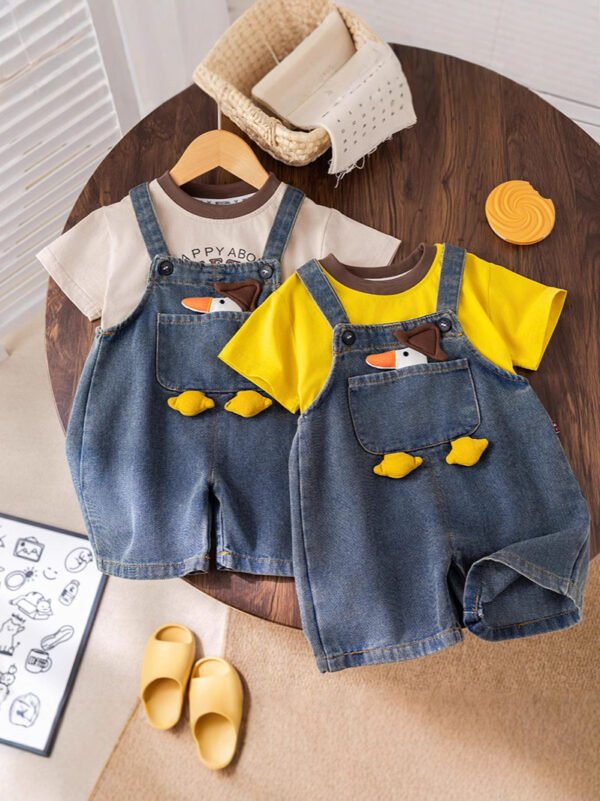 🦆 duck style romper for boy baby