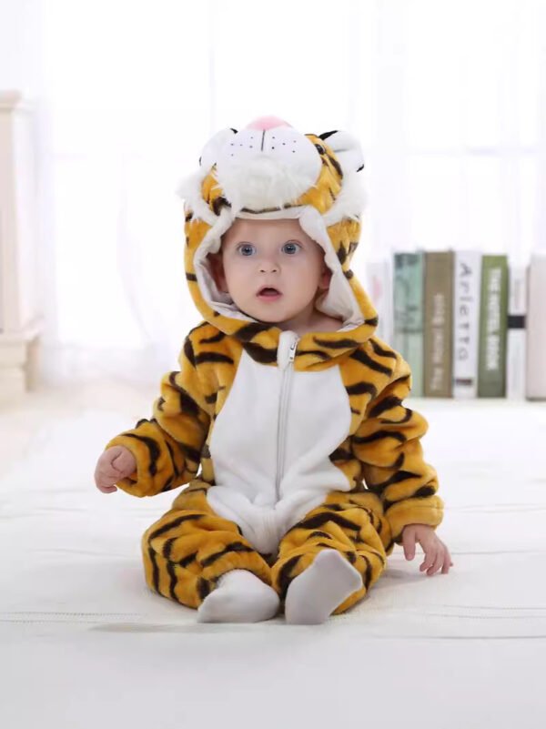 🐯 Roar of Cuteness! Tiger Baby Costume for Winter 💛